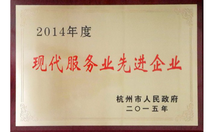 现代效劳业先进企业